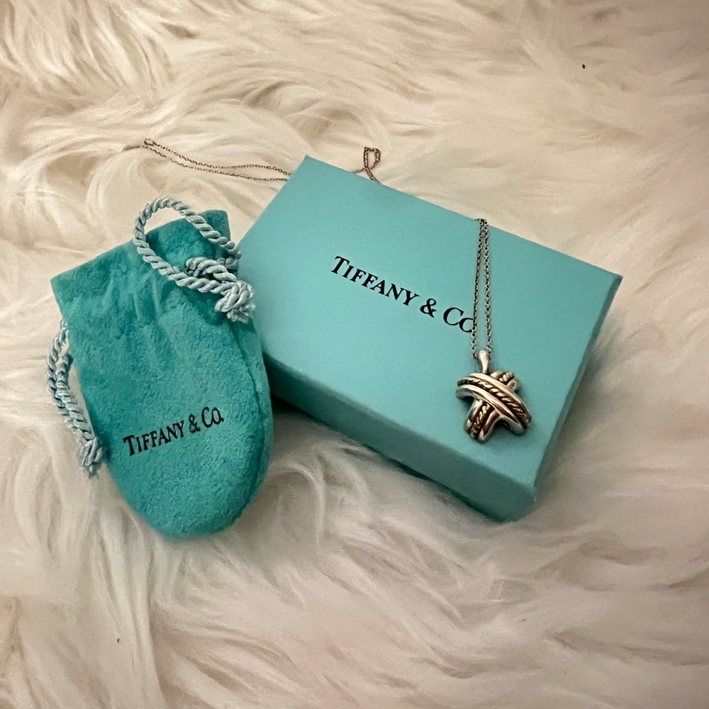 Tiffany & co 2 tone necklace